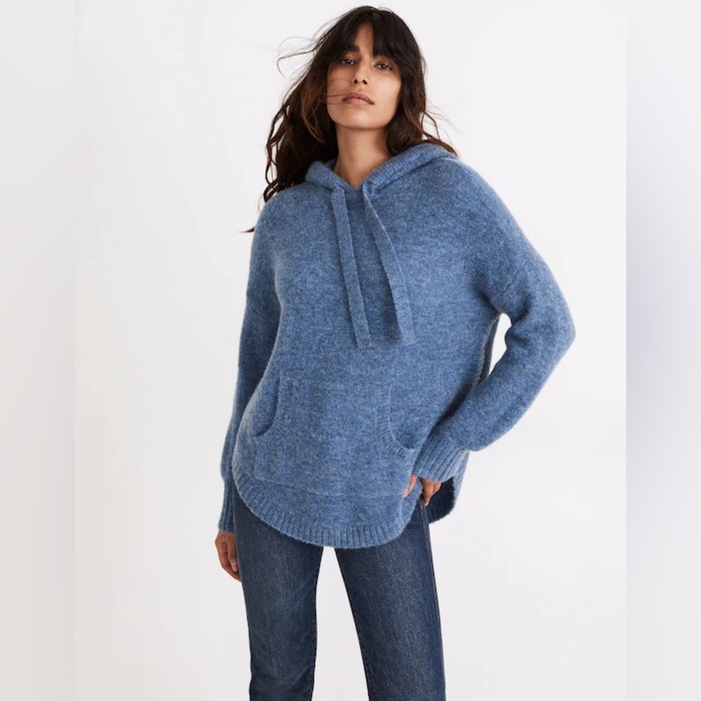 Madewell Wilmington Hoodie Sweater Size M Wool Blend‎